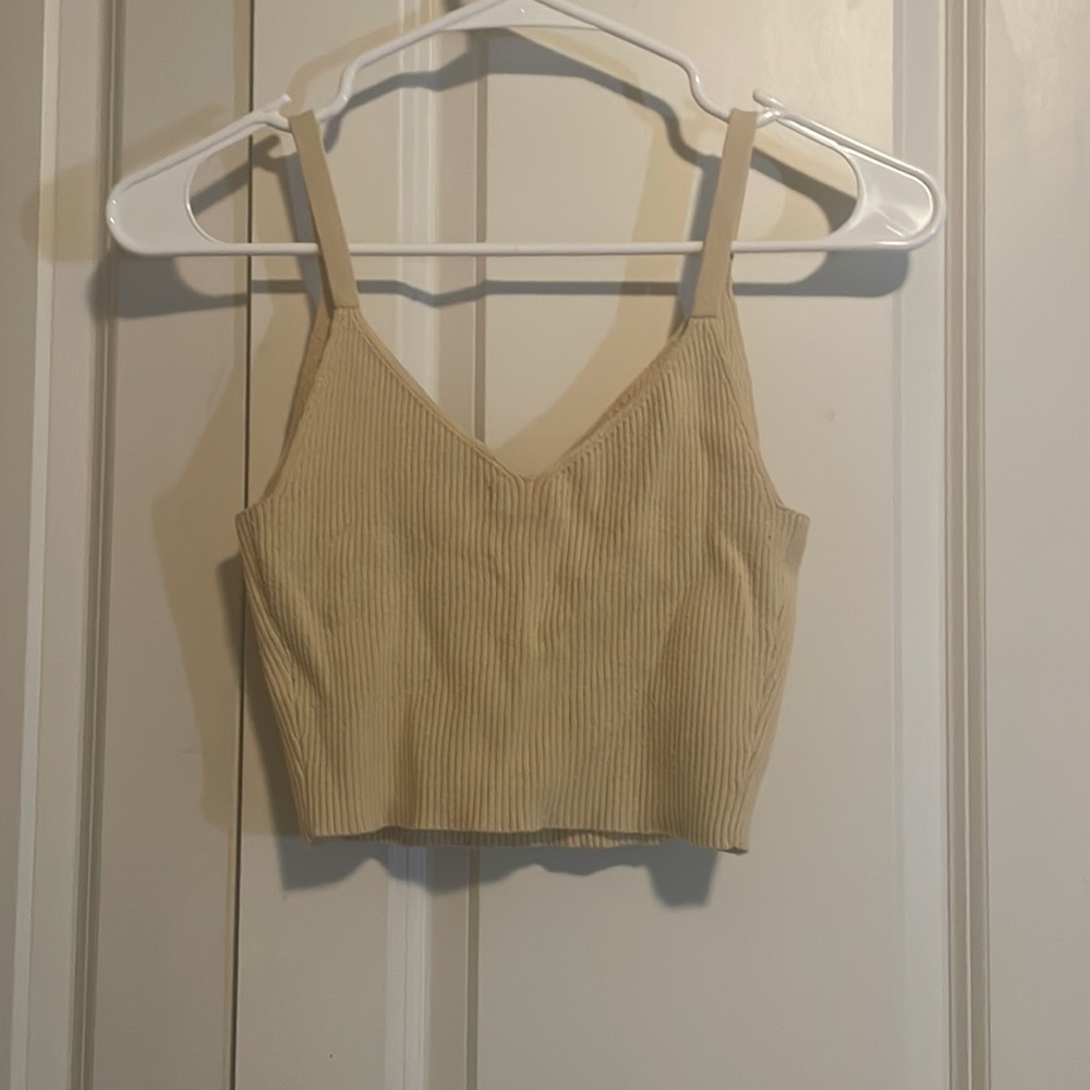 PACSUN LA HEARTS Cami Crop Top in light yellow - Picture 2 of 2
